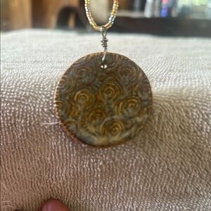 Intricate Gold and Silver Medallion Necklace